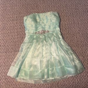 B. Darlin Strapless Fit And Flare Dress